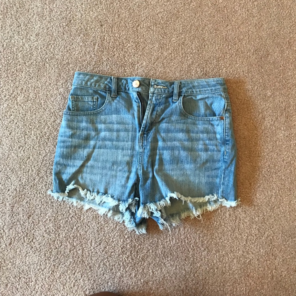 Hi Rise Jean Shorts
